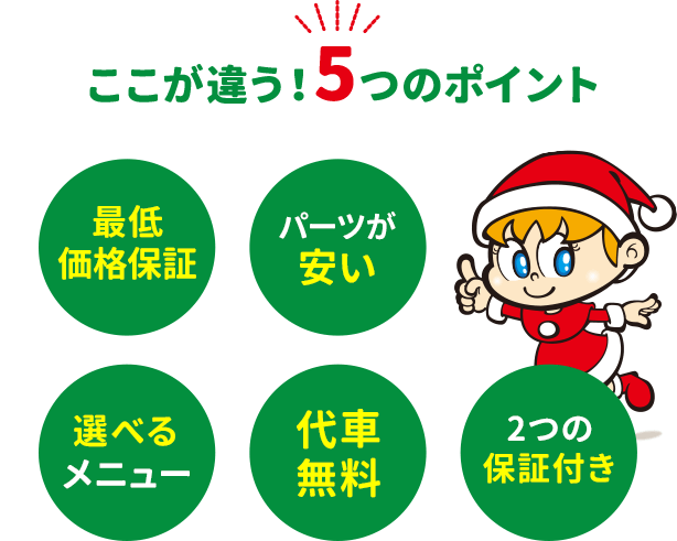 ここが違う！5つのポイント